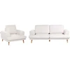 Sofa Beliani 4 vietų svetainės baldų komplektas KILDAL šviesiai smėlio spalvos
