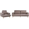 Sofa Beliani 4 vietų svetainės komplektas KILDAL, rudas