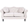 Sofa Beliani 5 asm. svetainės baldų komplektas SKIEN, veliūras, šviesi smėlio spalva