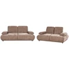 Sofa Beliani 5 vietų poilsio baldų komplektas NACKA, šenilinis audinys, rudas