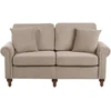 Sofa Beliani 5 vietų poilsio baldų komplektas GINNERUP, smėlio ir rusvos spalvos