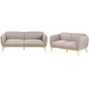 Sofa Beliani 5 vietų poilsio baldų komplektas LJUNG šviesiai rudas