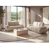 Sofa Beliani 5 vietų poilsio baldų komplektas NACKA Boucle, smėlio spalvos