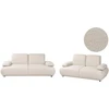 Sofa Beliani 5 vietų poilsio baldų komplektas NACKA Boucle, smėlio spalvos