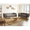 Sofa Beliani 5 vietų svetainės baldų komplektas ALNOR, šenilinis, rudas