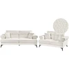 Sofa Beliani 5 vietų svetainės baldų komplektas SKIVE, boucle, baltas