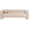 Sofa Beliani 5 vietų svetainės baldų komplektas LEIREN, buklė audinys, smėlio spalvos