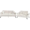 Sofa Beliani 5 vietų svetainės baldų komplektas SKIVE, boucle, baltas