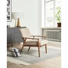 Sofa Beliani 6 asmenų svetainės baldų komplektas ESRUM tamsiai ruda / smėlio spalvos