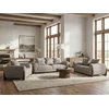 Sofa Beliani 6 vietų poilsio baldų komplektas VINLIDEN smėlio ir rusvos spalvos