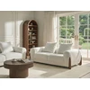 Sofa Beliani 6 vietų poilsio baldų komplektas VINLIDEN Bouclé, baltas