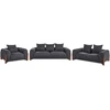 Sofa Beliani 6 vietų poilsio baldų komplektas VINLIDEN, juodas