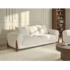 Sofa Beliani 6 vietų poilsio baldų komplektas VINLIDEN Bouclé, baltas