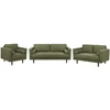 Sofa Beliani 6 vietų poilsio komplektas NURMO tamsiai žalias
