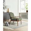 Sofa Beliani 6 vietų svetainės baldų komplektas ESRUM tamsiai ruda / žalia