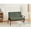 Sofa Beliani 6 vietų svetainės baldų komplektas ESRUM tamsiai ruda / žalia