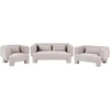 Sofa Beliani 6 vietų svetainės baldų komplektas HOGBO smėlio spalvos