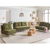Sofa Beliani 6 vietų svetainės baldų komplektas JERSLEV žalias