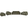 Sofa Beliani 7 vietų poilsio komplektas LOUSTO, žalias
