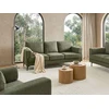 Sofa Beliani 7 vietų poilsio komplektas LOUSTO, žalias