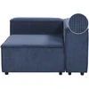 Sofa Beliani ARDAL kampinis modulis, tamsiai mėlynas velvetas, kairinis