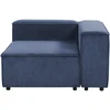 Sofa Beliani ARDAL kampinis modulis, tamsiai mėlynas velvetas, kairinis