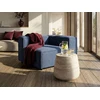 Sofa Beliani ARDAL kampinis modulis, tamsiai mėlynas velvetas, kairinis