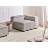 Sofa Beliani ARDAL kampinis modulis, velvetas, smėlio pilkas, dešininis