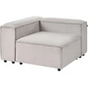 Sofa Beliani ARDAL kampinis modulis, velvetas, smėlio pilkas, dešininis
