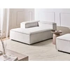 Sofa Beliani ARDAL šezlongas, dešininis, kreminės spalvos veliūras
