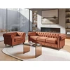 Sofa Beliani CHESTERFIELD poilsio baldų komplektas 4 asmenims, veliūrinis, aukso rudos spalvos