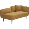 Sofa Beliani Dešininė šezlongas CHEVANNES Boucle garstyčių spalvos