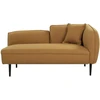 Sofa Beliani Dešininė šezlongas CHEVANNES Boucle garstyčių spalvos