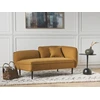 Sofa Beliani Dešininė šezlongas CHEVANNES Boucle garstyčių spalvos
