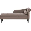 Sofa Beliani Dešininė šezlongas YVOIRE smėlio spalvos