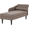 Sofa Beliani Dešininė šezlongas YVOIRE smėlio spalvos