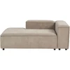 Sofa Beliani Dešininės pusės gulimoji kėdė ARDAL, velvetas, šviesiai ruda