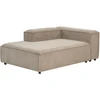 Sofa Beliani Dešininės pusės gulimoji kėdė ARDAL, velvetas, šviesiai ruda