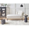 Sofa Beliani Dešininis gultas ARTHEZE Boucle, kreminės baltos spalvos