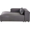 Sofa Beliani Dešininis gultas BRANDE Juodas