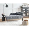 Sofa Beliani Dešininis šezlongas IVRY, veliūras, pilkas