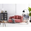 Sofa Beliani Dešininis šezlongas MERI su daiktadėže, veliūrinis, rožinis