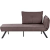 Sofa Beliani Dešininis šezlongas ROCAMADOUR rudas