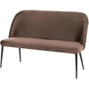 Sofa Beliani Dviejų vietų valgomojo suoliukas OSBY, veliūras, tamsiai rudas