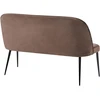 Sofa Beliani Dviejų vietų valgomojo suoliukas OSBY, veliūras, tamsiai rudas
