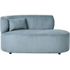 Sofa Beliani Kairinės pusės sėdimas gultas VANVEY, velvetinis, mėlynas