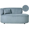 Sofa Beliani Kairinės pusės sėdimas gultas VANVEY, velvetinis, mėlynas