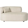 Sofa Beliani Kairinis gultas „VANVEY“, velvetinis, šviesiai smėlio spalvos