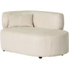 Sofa Beliani Kairinis gultas „VANVEY“, velvetinis, šviesiai smėlio spalvos