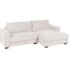 Sofa Beliani Kairinis kampas RENDERS šviesiai smėlio spalvos